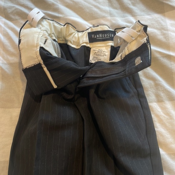 Toddler Suit Blazer & Pants, Black Pin-striped - Picture 4 of 4